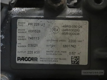 DAF 1821694 | Motor PR228 U1 Euro5 - Motor - Kamyon: fotoğraf 3