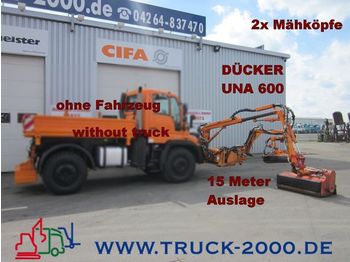 UNIMOG Dücker UNA600 Böschungsmäher 2 Mähköpfe-15 Meter - Atık toplama taşıt/ Özel amaçlı taşıt
