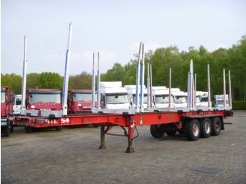 Dennison 3-axle wood trailer 13.6 m - Açık/ Sal dorse