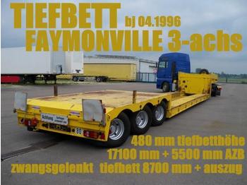 Faymonville FAYMONVILLE TIEFBETTSATTEL 8700 mm + 5500 zwangs - Alçak çerçeveli platform dorse