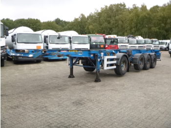 Konteynır taşıyıcı/ Yedek karoser dorse Dennison 4-axle container combi trailer (3 + 1 axle) 20-30-40-45 ft: fotoğraf 1