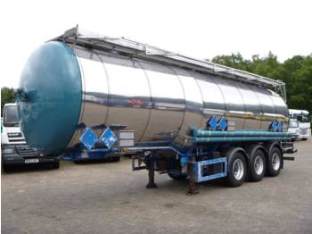 Tanker dorse nakliyatı için kimyasal maddeleri Feldbinder Chemical tank inox 37 m3 / 3 comp: fotoğraf 1