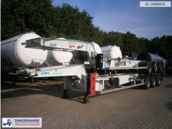 Asca 3-axle tank container trailer 20 ft. ADR/GGVS - Konteynır taşıyıcı/ Yedek karoser dorse