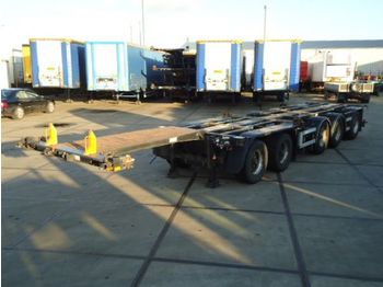 D-TEC CT-53 - 53.000 Kg - 5 axle combi trailer / 2x stuur as - Konteynır taşıyıcı/ Yedek karoser dorse