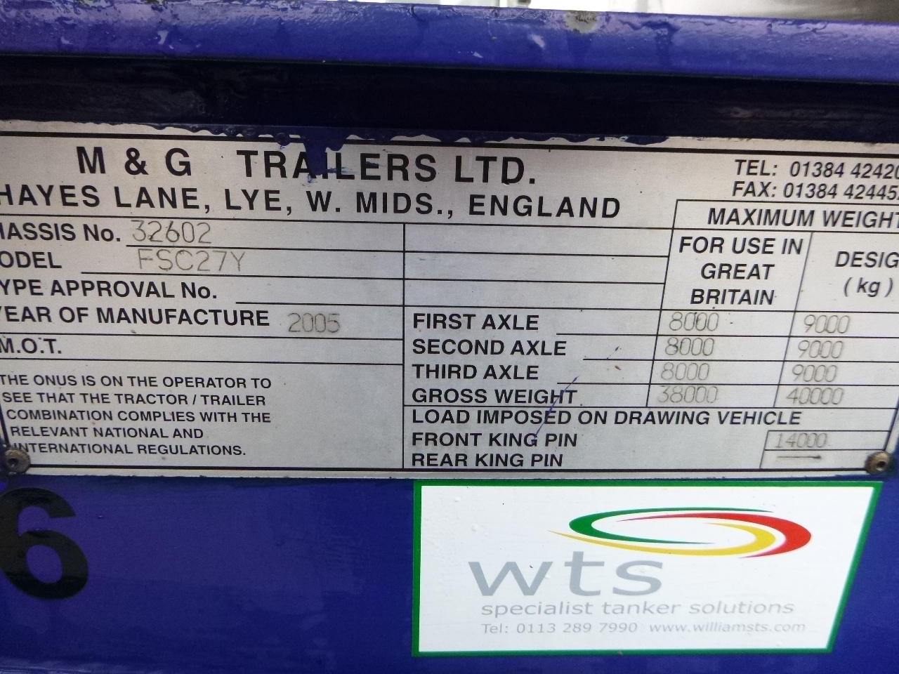 Konteynır taşıyıcı/ Yedek karoser dorse M & G 3-axle container trailer 20-30 ft: fotoğraf 8