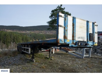 Açık/ Sal dorse Narko 3 axle trailer. Good with stake holes.: fotoğraf 1
