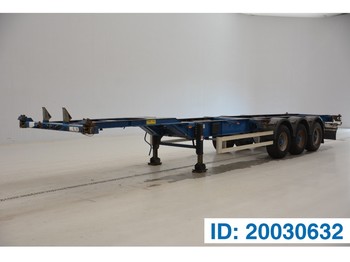 Konteynır taşıyıcı/ Yedek karoser dorse TURBO'S HOET 2 x 20-40 ft skelet: fotoğraf 1