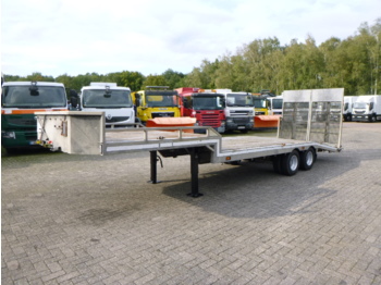Alçak çerçeveli platform dorse Veldhuizen Semi-lowbed trailer (light commercial) P37-2 + ramps + winch: fotoğraf 1