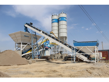 PROMAX Mobile Concrete Batching Plant M100-TWN(100M3/H) - Beton santrali