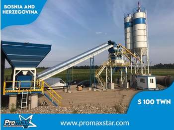 PROMAX Stationary Concrete Batching Plant S100-TWN (100m3/h) - Beton santrali
