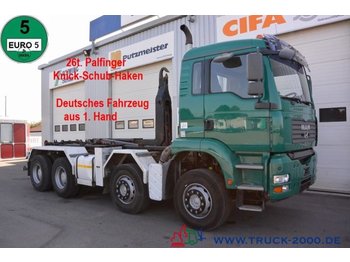 Kancalı yükleyici kamyon MAN TGA35.430 8x4 Knick+Schub Haken Schalter HU 3/19: fotoğraf 1