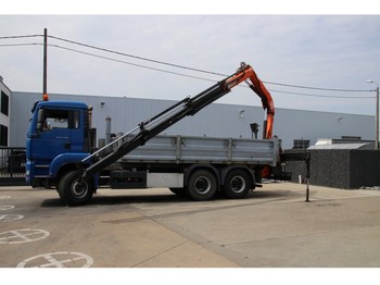 Damperli kamyon MAN TGA 33.480 BB + crane/grue 14 t/m removable/démontable: fotoğraf 1