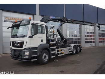 Kancalı yükleyici kamyon MAN TGS 26.420 HMF 21 ton/meter laadkraan: fotoğraf 1