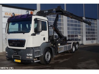 Kancalı yükleyici kamyon MAN TGX 26.440 Euro 5 Hiab 16 ton/meter laadkraan: fotoğraf 1