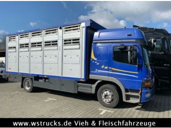 Hayvan nakil aracı kamyon Mercedes-Benz 1328 L Finkl 2 Stock Vollalu "TÜV NEU": fotoğraf 1
