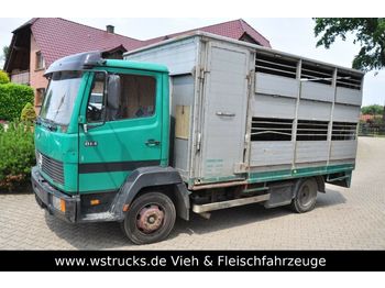 Hayvan nakil aracı kamyon nakliyatı için hayvanlar Mercedes-Benz 814 mit Kaba Aufbau: fotoğraf 1
