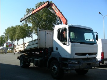 Damperli kamyon nakliyatı için dökme maddeler RENAULT KERAX 300 BENNE GRUE: fotoğraf 1