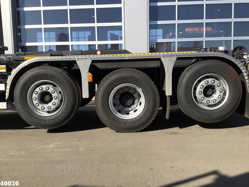 Kancalı yükleyici kamyon, Vinçli kamyon Volvo FM 420 8x2 HMF 28 ton/meter laadkraan Welvaarts weighing system: fotoğraf 10