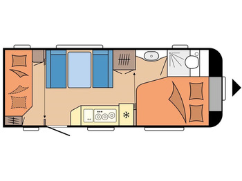 Hobby De Luxe 540 KMFe  - Çekme karavan: fotoğraf 2