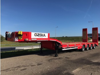 OZGUL LW4 70T 4 axle lowbed semi trailer, hydraulic ramps (300) - Alçak çerçeveli platform römork