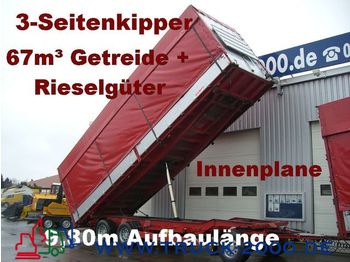 KEMPF 3-Seiten Getreidekipper 67m³   9.80m Aufbaulänge - Damperli römork