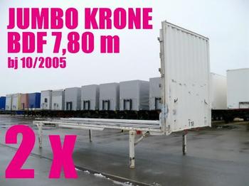 Krone WECHSELBRÜCKE PLATEAU JUMBO 7,80 2 x - Swap body/ Konteyner