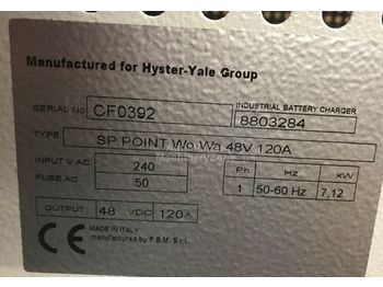  Hyster Charger 48V single phase 120A - Elektrik sistemi